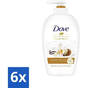 Dove - Handzeep - Pampering Care - Verzachtend - 250 ml - Voordeelverpakking - 6 stuks