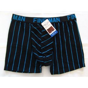 5 boxershorts - Mix - Fine Man - blauw - rood - wit - katoen - maat XXL
