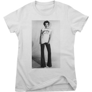Marilyn Monroe Damen USS Henley Girly Tee RD-5-MM001-DTG White-M