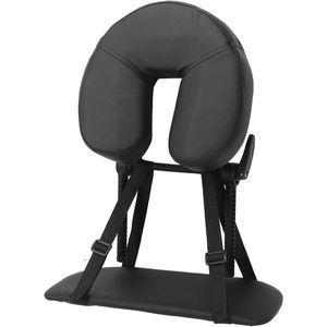 Nek- en Schouderondersteuning Massage Tafelkussen - Verstelbaar Gezichtskussen met Handsteun - Zachte PU Leren Hoofdsteun voor Schoonheidssalon - U-vormig