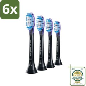 Philips Sonicare - Opzetborstels - G3 Premium Gum Care - Gezond Tandvlees - 4 opzetborstels - HX9054/33 - Voordeelverpakking - 6 stuks - Tandvleesgezondheid - Gevoelig tandvlees