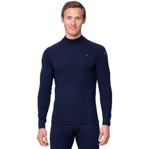 DANISH ENDURANCE Merino Wol Heren Thermo Shirt voor Extreme Kou - Zwaargewicht - Donker Marineblauw - Maat XXL