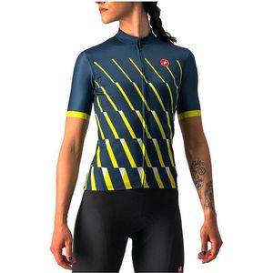 Castelli Pendio Korte Mouwen Fietsshirt Blauw XS Vrouw