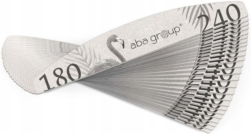 Aba Group - Professionele Nagelvijlset - Halve Maanvorm - 25 Stuks - Gradatie 180/240