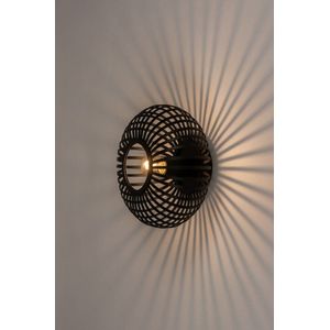Lumidora Wandlamp 31117 - Voor binnen - FELIX - E27 - Zwart - IJzer - ⌀ 24 cm