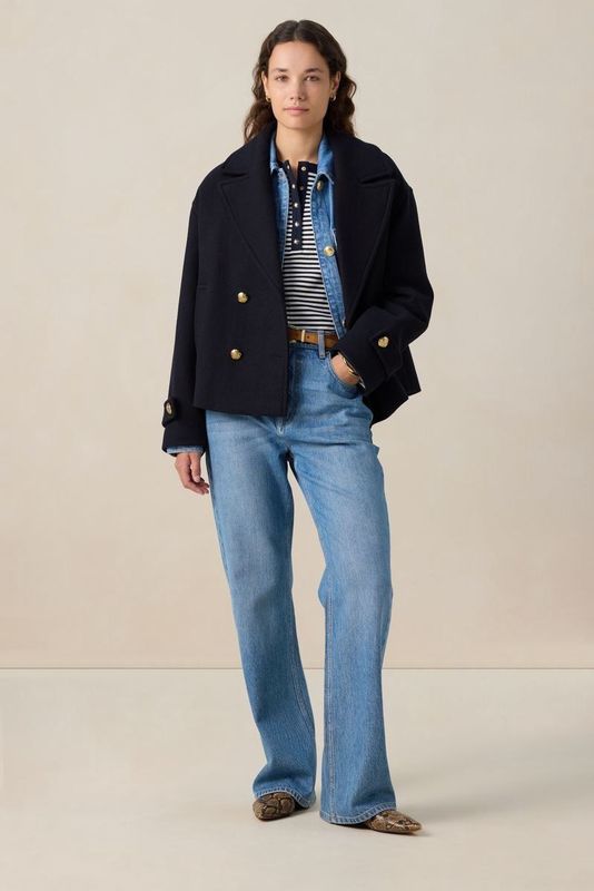 Sissy-Boy - Peacoat - Donkerblauw - Wollen Jas