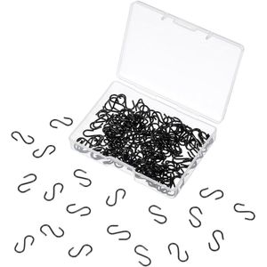 150 Pcs Small 0.5 Inch Mini S Hooks for Hanging - Stainless Steel S Shaped Hooks with Box for Christmas Decoration, DIY Crafts, Jewelry, Kitchen