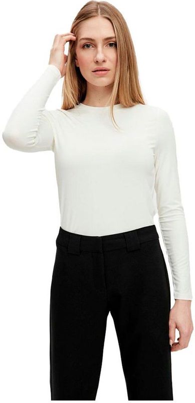 Yas Ciara T-shirt Met Lange Mouwen Wit XS Vrouw