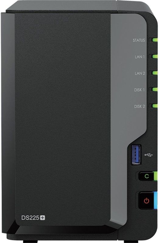 Synology DS225+ 2Bay 16TB NAS met 2x 8TB Synology Plus HDD
