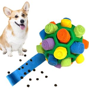 Snuffelbal interactief hondenspeelgoed - groen orbiculair - kleine middelgrote grote honden