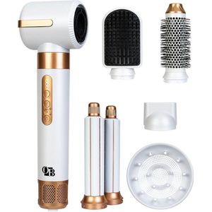 O@B Professionele 7-in-1 Airwrap Föhnborstel & Haarstijler - Haardroger Föhn met Borstel - Elektrische Haarborstel & Krultang - Multistyler Krulborstel - Magische Stijlborstel - Heteluchtborstel Haarstyler - Hairwrap Airstyler - Air Wrap Multi Styler
