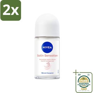 Nivea - Deodorant - Roller - Soft Touch - Anti-Transpirant 50 ml - Voordeelverpakking - 2 stuks - Anti-transpirant - Deodorant