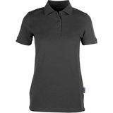 HRM - Heavy Polo 'Stretch' - Damespolo - Donkergrijs - Korte Mouwen - 4XL