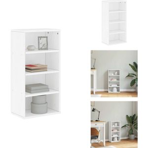 vidaXL Zijkast - Zijkasten - Kast - Dressoir - Bijzetkast ODDA 40x24x79 cm massief grenenhout wit