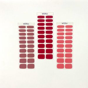 WNDRbar - Voordeelbundel Gel Nagelstickers - Pink Lovers - UV Gelnagels - Gel Nail Wraps