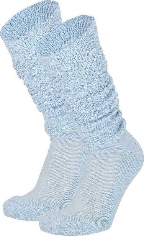 Apollo - Slobsokken Dames - Licht Blauw - One Size - Huissokken Dames
