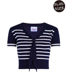 Dancing Days Top -2XL- SAILOR STRIPE Blauw