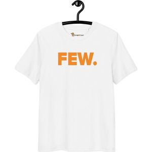 Bitcoin T-shirt - FEW - Unisex - 100% Biologisch Katoen - Wit - Maat S | Bitcoin cadeau| Crypto cadeau| Bitcoin T-shirt| Crypto T-shirt| Crypto Shirt| Bitcoin Shirt| Bitcoin Merch| Crypto Merch| Bitcoin Kleding