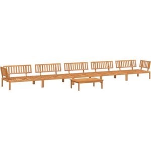 vidaXL Loungeset 6-delig Massief Acaciahout Tuinbank - Lounge Set - Buitendecoratie - Acacia Hout - Outdoor Furniture - Teak Meubel