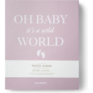 Printworks Fotoalbum - Baby it's a Wild World - Roze