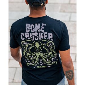PRiDEorDiE BONE CRUSHER V.2 T-shirt Zwart - XXXL