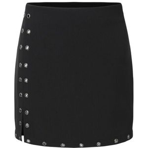 Forplay Mandy Korte rok zwart S Polyester Dames - Basics