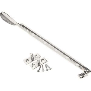 325mm Openslaande Venster Verblijf Fastener Richter Pull Lock Catch met Fittings Zilver Ijzer.