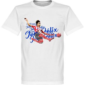 Joao Felix Script T-Shirt - Wit - XL