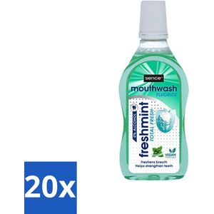 Sence - Fresh Freshmint - Mondwater - Fris & Muntig - 500 ml - Bulkverpakking - 20 stuks