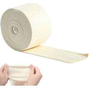 Elastic Hose Band, Hose Wrap, Cotton Net Bandages, Elastic, Comfort Wear Tubigrip, Even Compression Fabric Support (10 cm x 5 m)