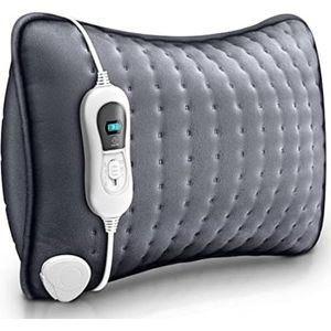 Warmtekussen oplaadbaar - Warmtekussen elektrisch - Warmtekussen nek en schouders - Grijs