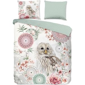 HIP Collectie - Sneeuwuil - Dekbedovertrek - Off-white - Flanel - Inclusief Kussenslopen