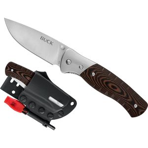 Buck Knives Large Folding Selkirk - Bruin Zakmes - Inklapbaar Mes