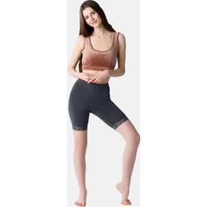 Bellivalini BLV-BLV50-216-LE Dames Leggings - Sport - Vrijetijdsbroek - Kort - Viscose - Sporbroek - Yogabroek - Grafiet - XS