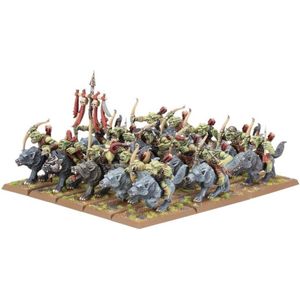 Warhammer - The Old World - Orc And Goblin Tribes - Goblin Wolf Rider Mob - 09-09