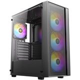 Antec AX65 - Midi Tower - PC Behuizing - Zwart - 3x 120 mm ARGB Ventilatoren