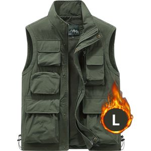 Livano Leger Vest - Airsoft Kleding - Tactical Vest - Paintball - Airsoft Gear - Indoor & Outdoor Airsoft Accesoires - Groen - Maat L