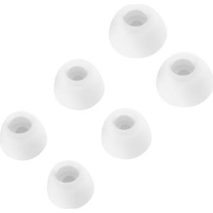 Zachte siliconen vervangende in-ear oordopjes voor Soundcore P20i/R50i - 3 maten, 3 paar (wit)