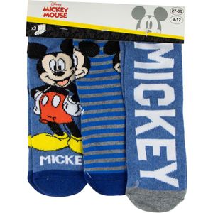 DISNEY MICKEY MOUSE SOKKEN - 3 PAAR SOKKEN - MAAT 27-30