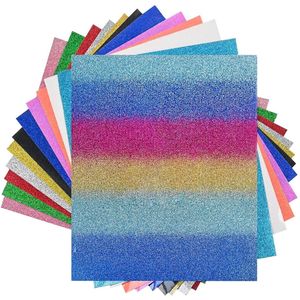 NIXRET Warmteoverdracht Vinyl, Strijken op, Glitter Warmteoverdracht Bundel