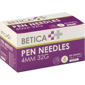Betica pennaalden - 4MM x 32G - 100 stuks
