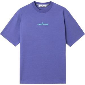 Stone Island Combed Organic Cotton Jersey 'Lavender'.