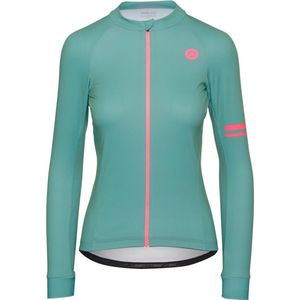 AGU Solid Fietsshirt Lange Mouwen Trend Dames - Groen - XS