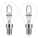 Modee - ECO Halogeen Globe Mini P45 - Dimbare Lamp - Warm Wit - 42W - 624lm - 2700K - 2 stuks