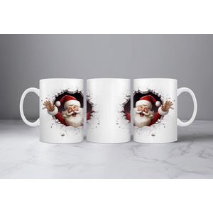 Koffiemok Kerst 3D Kerstman