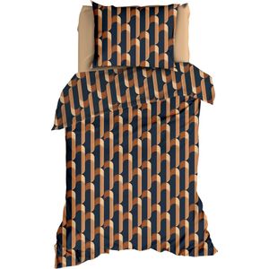 Premium flanel dekbedovertrek Lionel - 140x200/220 (eenpersoons) - zeer zacht en heerlijk warm - uniek dessin - donsachtig laagje - excellente kwaliteit