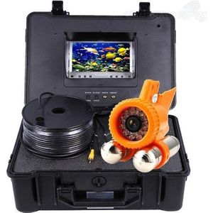 Onderwater Camera In Koffer - Live Meekijken en Opname - LCD Monitor - 1000TVL - 50 Meter Kabel - Complete Set - Vissers Camera - Met Stelgewicht