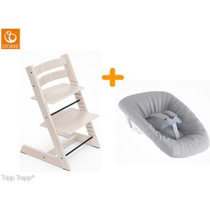 Stokke Tripp Trapp kinderstoel White Wash + Newbornset