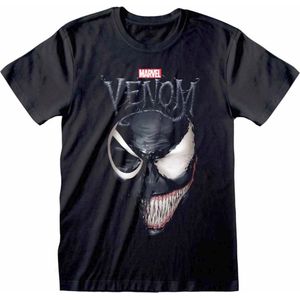 Marvel Venom - Split Face Mens Tshirt - L - Zwart