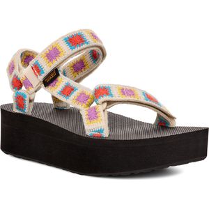 Teva - FLATFORM UNIVERSAL CROCHET - Sandalen - Zwart